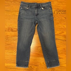 J. Jill Midwash Blue Ankle Crop Stretch Jeans